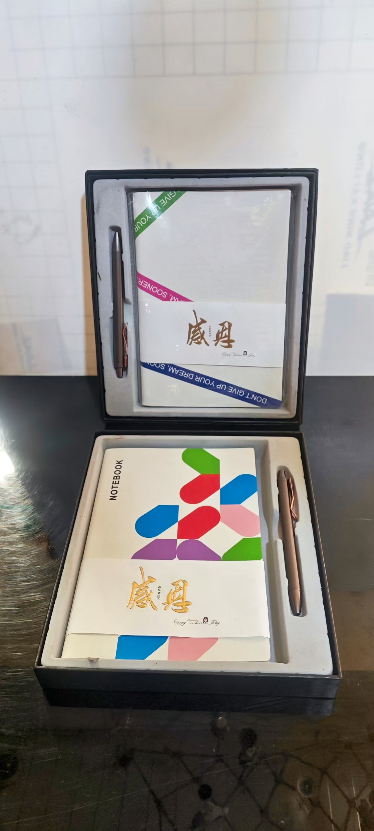 插卡笔记本礼盒套装商务高档国风笔记本套盒+笔装A5本子定制精致私人图卡公司礼物企业定制logo送客户纪念品