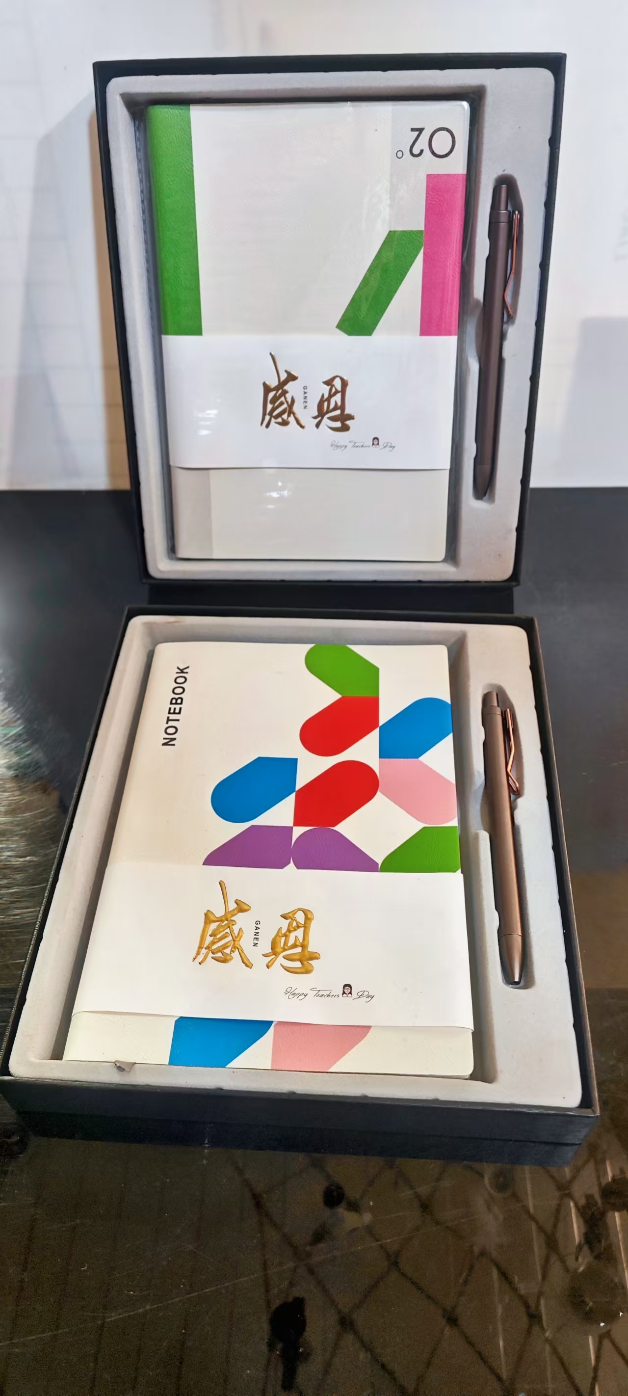 插卡笔记本礼盒套装商务高档国风笔记本套盒+笔装A5本子定制精致私人图卡公司礼物企业定制logo送客户纪念品